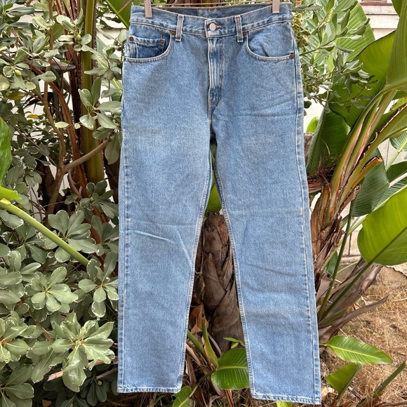 Vintage 2001 Levi’s 505 Jeans W30 L32 Light Wash Straight Leg Denim - Picture 1 of 8